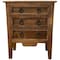 Homeroots Vintage Rustic Farmhouse Three Drawer Dresser 387691 - alternate 1