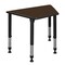 Regency Adjustable Height Kids Learning School Desk, 36 in W X Wood, Metal, Neo Walnut TSD362319NW - alternate 1