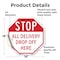 Signmission Stop All Delivery Drop Off Here, 18 Inch X 18 Inch, Vinyl Decal OC-D-18-236 - alternate 3