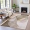 Homeroots 3' X 5' Taupe And Beige Abstract Washable Indoor Outdoor Area Rug 630459 - alternate 3
