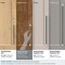 Amerock Esquire 12 inch 305mm Center-to-Center Polished Nickel/Gunmetal Appliance Pull BP54040PNGM - alternate 3