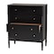 Baxton Studio Lucera Mid-Century Black Bobbin Wood 4-Drawer Chest 257-14125-ZORO - alternate 7