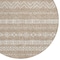 Homeroots 8' Brown And Beige Round Southwestern Washable Indoor Outdoor Area Rug 587514 - alternate 5