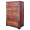 Homeroots 36" Natural Solid Wood Five Drawer Chest 524574 - alternate 1