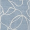 Homeroots 8' X 10' Denim Blue And Ivory Abstract Washable Indoor Outdoor Area Rug 597472 - alternate 8