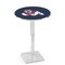 Holland Bar Stool Co 42" Chrome Fresno State Pub Table, 36" dia. Top L217C4236FresSt - alternate 1