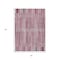 Homeroots 3' X 5' Blush And Ivory Striped Washable Indoor Outdoor Area Rug 631527 - alternate 4