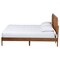 Baxton Studio Fleur Mid-Century Woven Rattan Wood Queen Size Bed 251-13756-ZORO - alternate 6