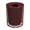 Leisure Craft 32 gal. 9 Gauge Metal Trash Can, Burgundy 32EXP-BURGUNDY - alternate 1