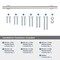 Amerock Radius 12 inch 305mm Center-to-Center Satin Nickel Appliance Pull BP54050G10 - alternate 3
