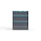 Strong Hold 3 drawer cabinet - (1x 7ft, 2x 10ft) - Blue accents - E-Lock w/ Tracking S3036-PPTAS-0305FS - alternate 1