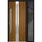 Vdomdoors Steel Door Deux 1744 Natural Oak Sidelight Exterior Black Window Stainless Inserts Single Modern Pa DEUX1744EXD-OAKB-W36+14xH80-RH-O - alternate 9