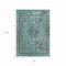 Homeroots 8' X 10' Teal Blue And Turquoise Medallion Washable Indoor Outdoor Area Rug 616079 - alternate 6