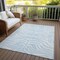 Homeroots 5' X 8' Sky Blue And Ivory Animal Print Washable Indoor Outdoor Area Rug 600655 - alternate 7