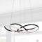 Jonathan Y Alexia 25" Abstract Integrated LED Metal Adjustable Pendant, Black JYL7219A - alternate 7
