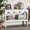 Bali & Pari Nolan Grasscloth Console Table with Scalloped Apron 266-14585-ZORO - alternate 7