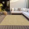 Homeroots 5' X 8' Gold And Ivory Geometric Washable Indoor Outdoor Area Rug 602372 - alternate 4
