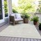 Homeroots 8' X 10' Ivory And Silver Geometric Washable Indoor Outdoor Area Rug 594476 - alternate 5