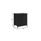 Homeroots 12" Black Fabric Metal And Wood Two Drawer Dresser 635734 - alternate 3