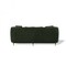 Homeroots 84" Dark Green Velvet Sofa With Black and Gold Legs 488835 - alternate 3
