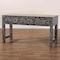 Bali & Pari Elara Coastal Black and White Mother of Pearl Capiz Shell 3-Drawer Console Table 252-13984-ZORO - alternate 5
