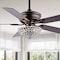 Jonathan Y Cammy 52" 3-Light Traditional Transitional Iron LED CEILING FAN, Oil Rubbed Bronze JYL9711A - alternate 10