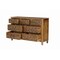 Homeroots 57" Brown Carved Floral Solid Wood Seven Drawer Dresser 720637 - alternate 5