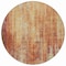 Homeroots 8' Orange Beige And Taupe Round Striped Washable Indoor Outdoor Area Rug 577261 - alternate 5