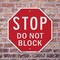 Signmission Stop Do Not Block, 10 inch X 10 inch, Aluminum Metal Signs, 2PK OC-A-2PACK-10-206 - alternate 6