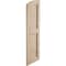 Ekena Millwork Hand Hewn 2 Equal Flat Panel w/Elliptical Top Faux Wood Shutters, 18W x 82H 76 Low Side, PR SHUFPL18X82HHPR - alternate 8