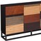 Homeroots 52in Brown Gray And Black Patch Three Door Sideboard Cabinet 401669 - alternate 4
