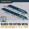 Powertec 10pcs Reciprocating Saw Blades Set with Expandable Case for Plumbing Work 14404 - alternate 7