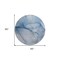 Homeroots 8' Round Blue Round Abstract Washable Non Skid Indoor Outdoor Area Rug 559798 - alternate 6