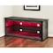 Homeroots 55in Gray Open Shelving TV Stand with Bookcase 480468 - alternate 3