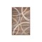 World Rug Gallery Modern Wavy Circles Design Area Rug 2 ft 7 in x 4 ft Brown 377BROWN27X4 - alternate 1