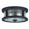 Vaxcel Cumberland Bronze Rustic Round Outdoor Flush Mount Ceiling Light Clear Glass T0290 - alternate 1