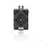 Leviton Locking Receptacle, 20/30 A, 250/600V AC, 3 Pole, Flush Mount, Screw Terminals, Black 20403-L - alternate 1
