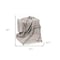 Homeroots Gray and Blue Woven Lambswool Striped Throw Blanket With Fringe 490100 - alternate 4
