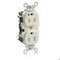 Leviton Straight Blade Receptacle, 5-15R, 15 A, 125V AC, Self-Grounded MT820-T - alternate 1