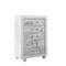 Homeroots Modern White Chest With 5 Faux Marble Detailed Front Drawer. 384038 - alternate 8