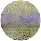 Homeroots 8' Green Purple And Black Round Abstract Washable Indoor Outdoor Area Rug 603091 - alternate 6