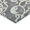 Homeroots 9' X 12' Gray And Ivory Damask Washable Indoor Outdoor Area Rug 614435 - alternate 8