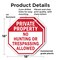 Signmission Private Property No Hunting or Tres, 18 inch X 18 inch, Plastic Sign, 2PK OC-P-2PACK-18-153 - alternate 6