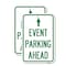 Signmission Parking Sign & Post Kit, 18'' X 24'' 2 Signs, Heavy Gauge Aluminum, 2PK A-1824-2PACK-23366 - alternate 1