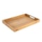 Happimess Soren 17 In. W Handcrafted Large Acacia Wood Rectangular Breakfast Tray with Handles, Natural TRY5000A - alternate 6