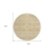 Homeroots 8' Gold And Ivory Round Southwestern Washable Indoor Outdoor Area Rug 593680 - alternate 3