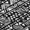 Homeroots 9' X 12' Black And Ivory Southwestern Washable Indoor Outdoor Area Rug 594152 - alternate 3