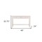 Homeroots 48" White Poplar Solid Wood Writing Desk With Three Drawers 402066 - alternate 5