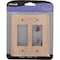 Amerelle 2-Gang Solid Ash Rocker Decorator Wall Plate Unfinished Ash 401RR - alternate 2