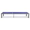 Leisuremod Marlin Grey Aluminum Patio Chaise Lounge Chair Set of 2 with Square Fire Pit Table, Navy Blue MLGRCF21-77NBU2 - alternate 9